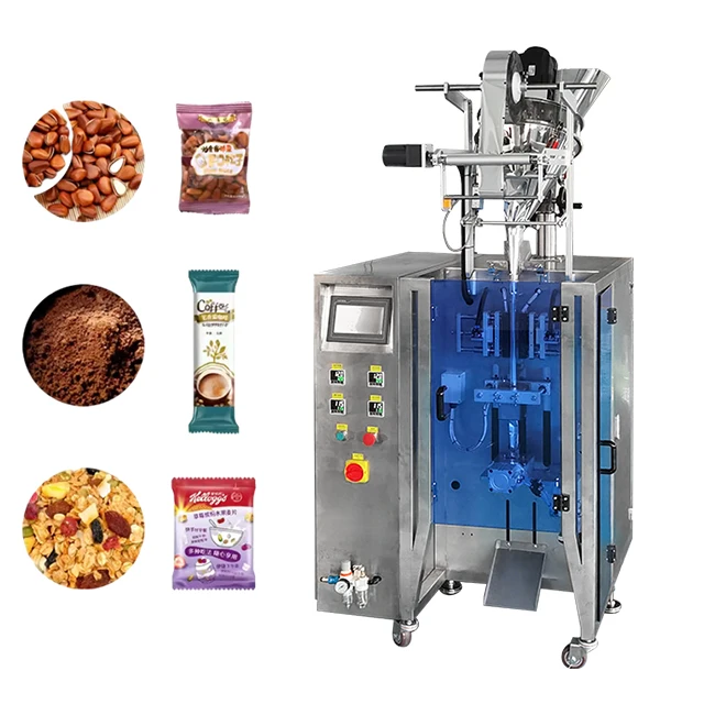 Automatic Vertical Form Fill And Seal Packaging Machine Granule Powder Rice Sugar Coffee Tea Bag Packing Machine