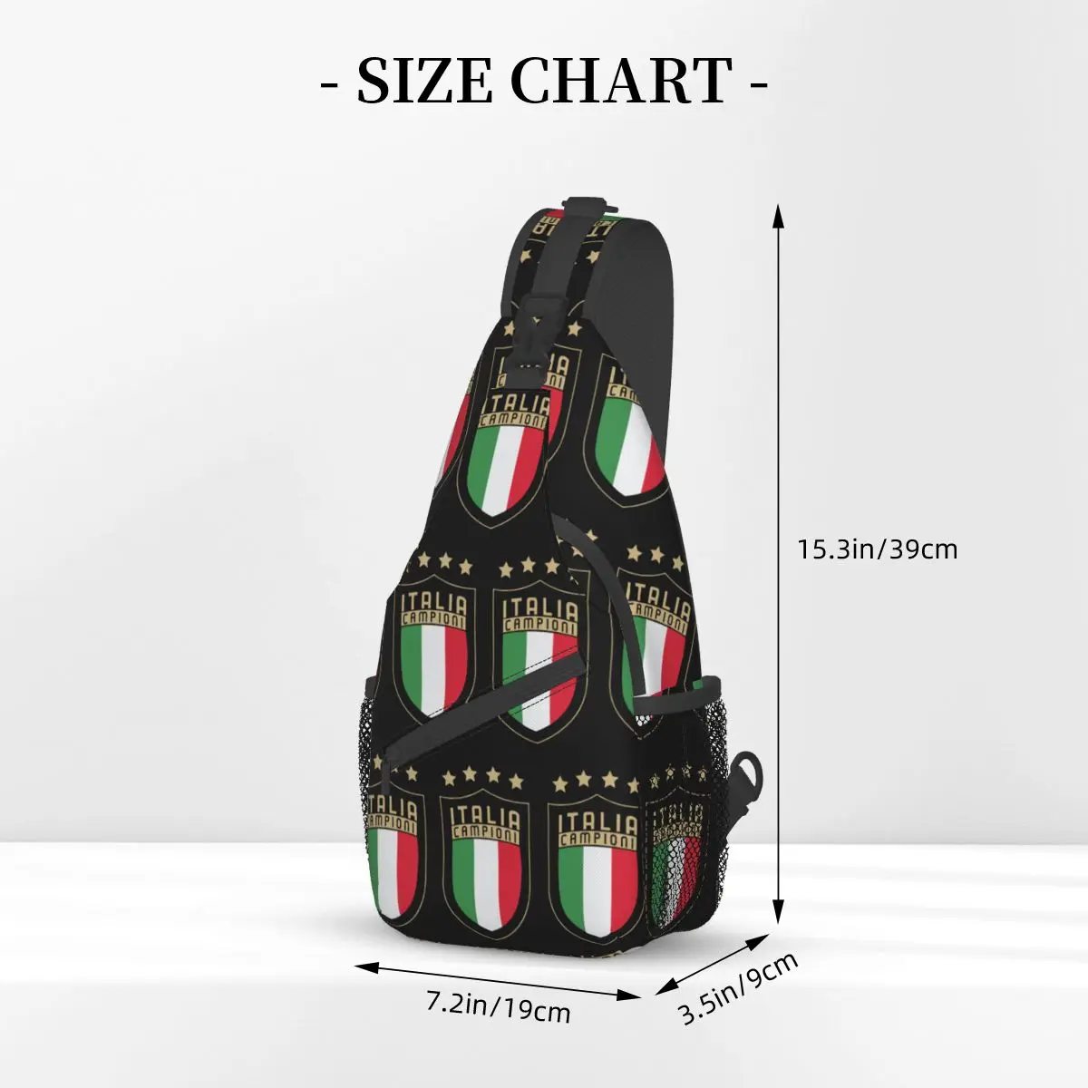 Italien Italien italienische Flagge Cross body Schulter taschen Mode Brusttasche Retro Schulter Rucksack Tages rucksack für Reisen Wandern Sport rucksack