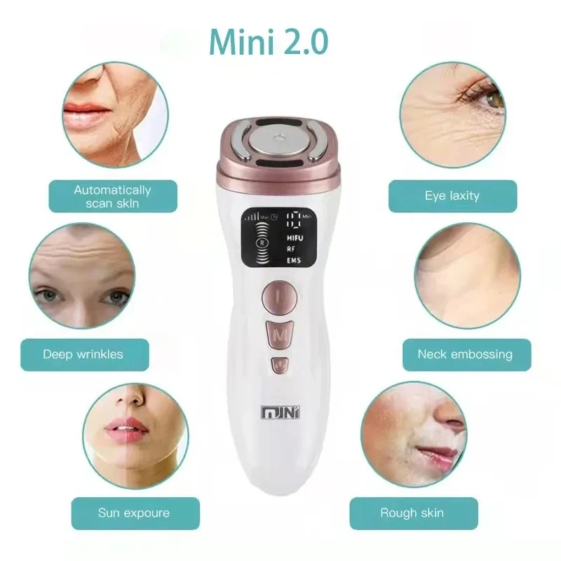 Beauty Device Lifting and Firming, Ultrasound Guided Micro Current Facial Wrinkle Remover, Home Massage