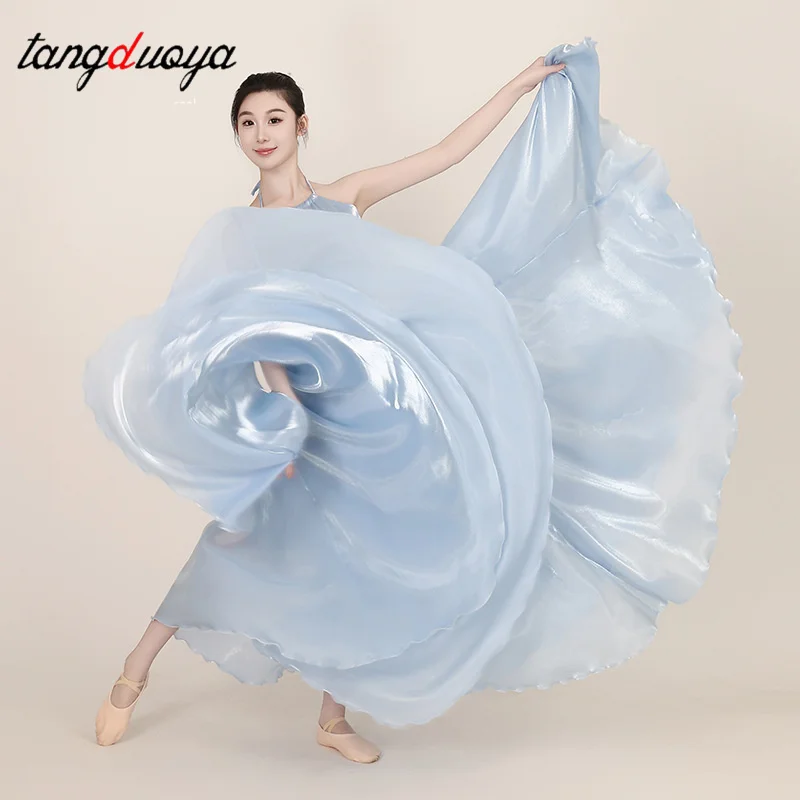 

Длинная танцевальная юбка средней длины Жемчужный блеск Большая юбка подол Отпускная пляжная юбка Танцевальное платье Платье для классических танцев