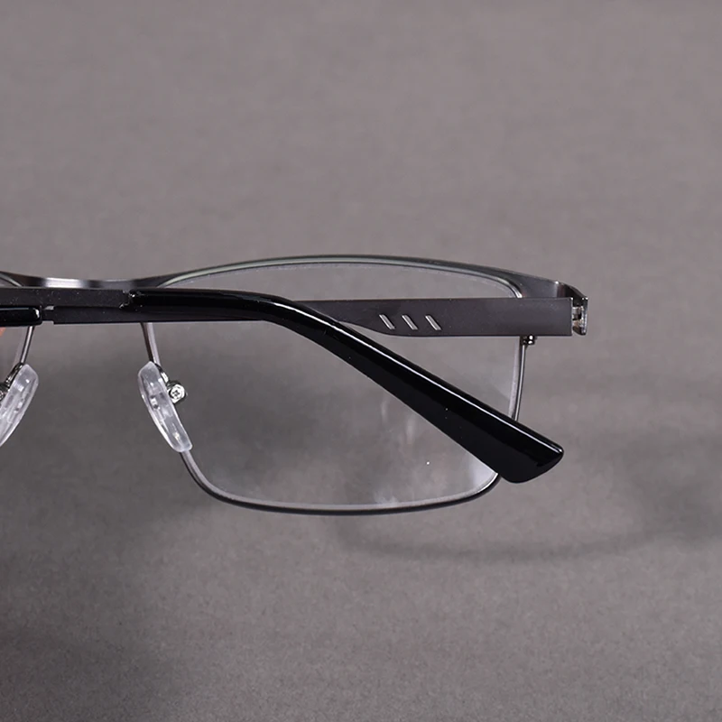 Mai Blume Übergroße Metall Lesebrille Für Männer Rezept Brillen Blau Licht Blockieren Business Platz Brillen Rahmen + 75 – Detail 19