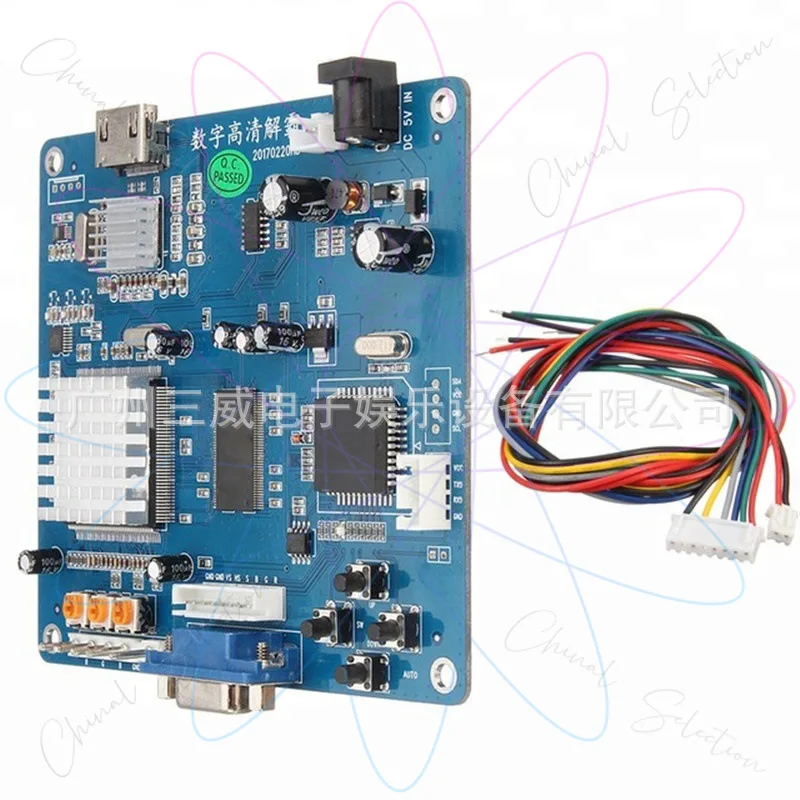 CGA/RGB/CGA/EGA/YUV To HDMI Converter Board High-resolution Video Signal Output Converter Board