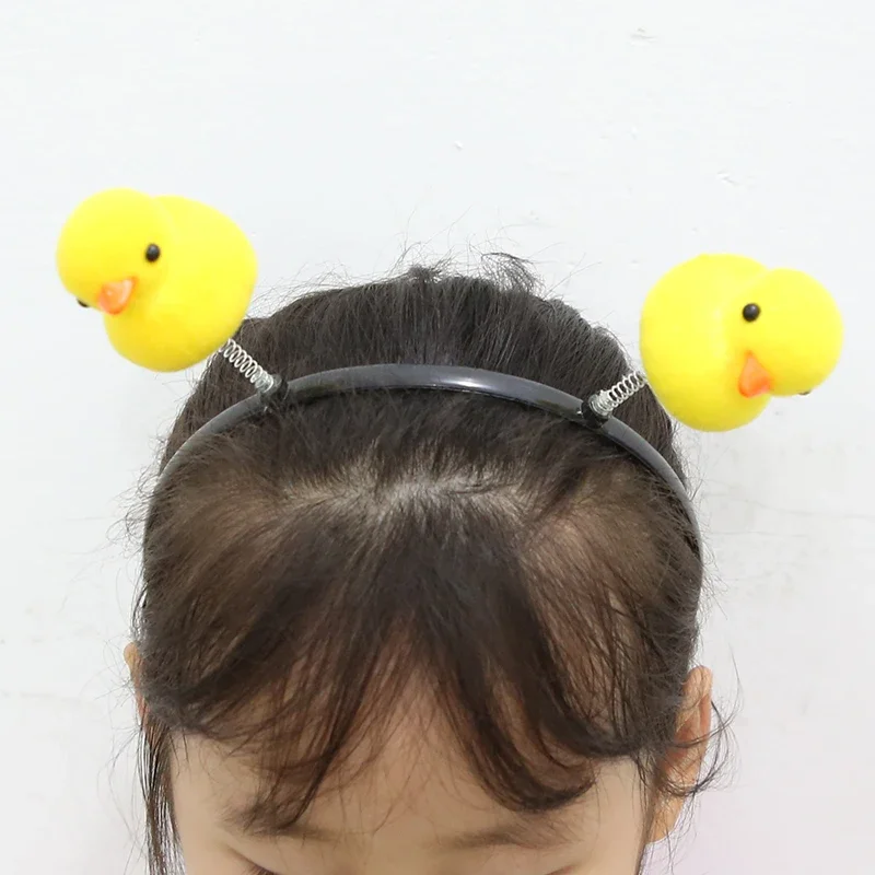 Little Yellow Duck Head Hoop Yellow  Cute Animal Hairbands for Women Hair Accessories Girls Fashion Hairband Girl Headwear