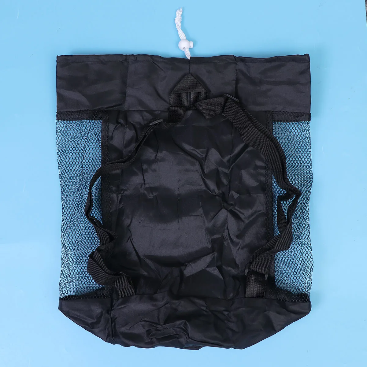 

Kids Beach Mesh Tote Bag Foldable Storage Bag Sand Water Drainage Handles Shell Collector Pool Swimming Outdoor Sports