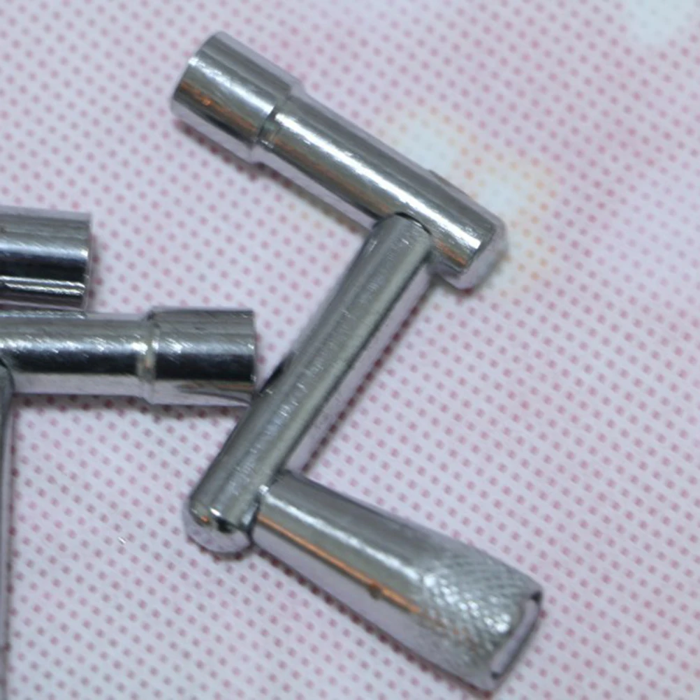 

3 pcs Drum Key Heavy Duty Standard Square Swivel Crank Tuning Key For Drum Maintenance Lightweight Metal 1/4 Inch Socket