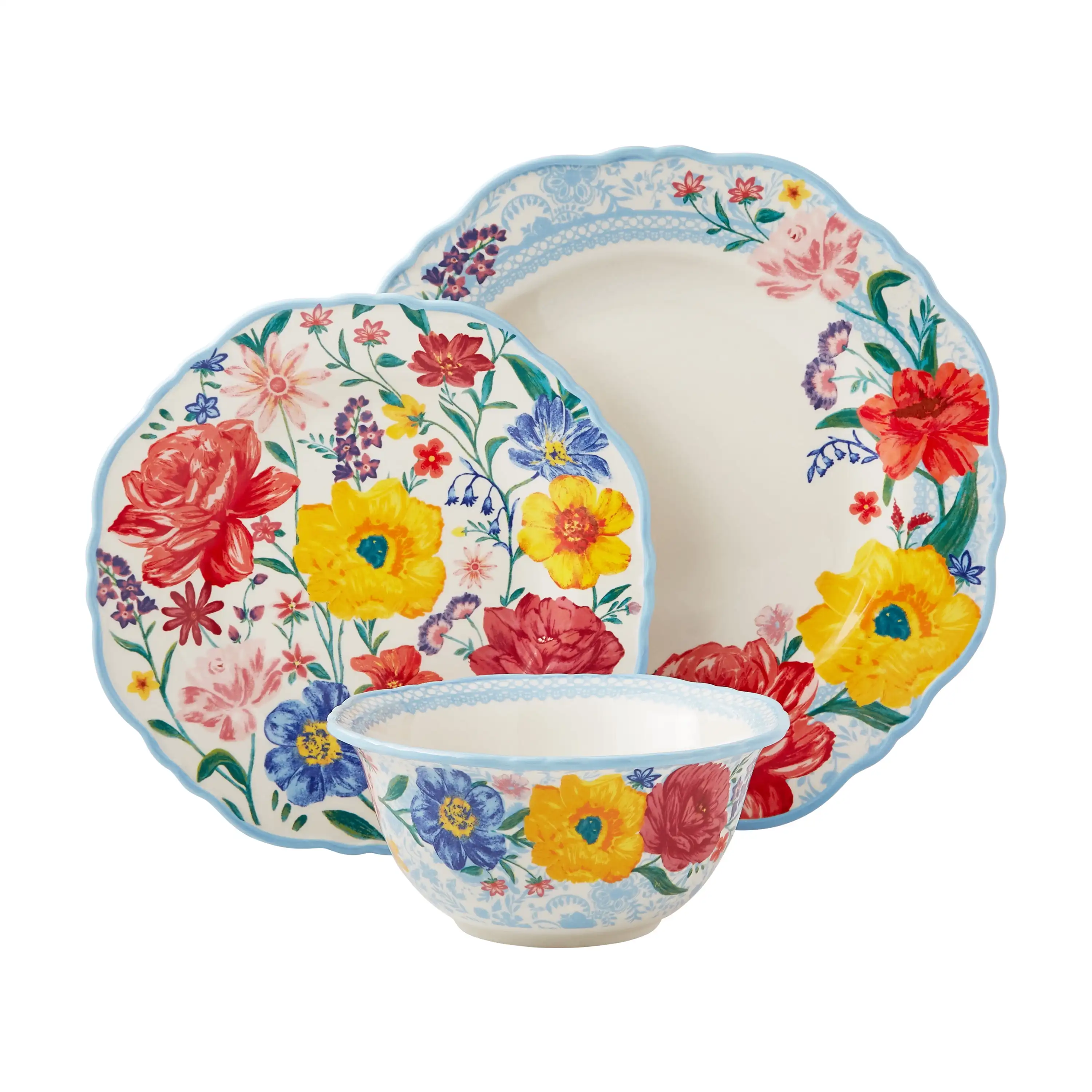 

Набор столовой посуды из керамогранита Brilliant Blooms, 12 предметов