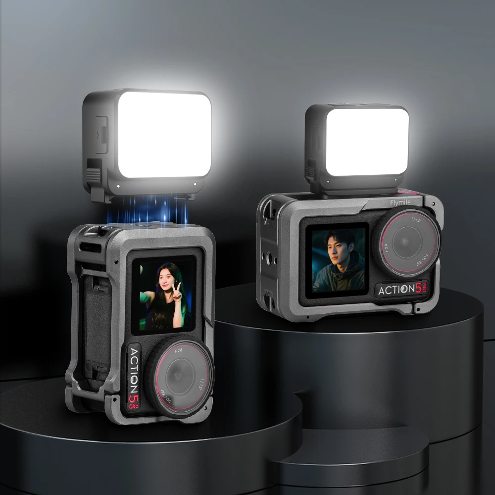 

for POCKET 3 Fill Light Triple Tone Lighting for ACTION 5 Sports Camera Strong Magnetic Quick Release Fill Light
