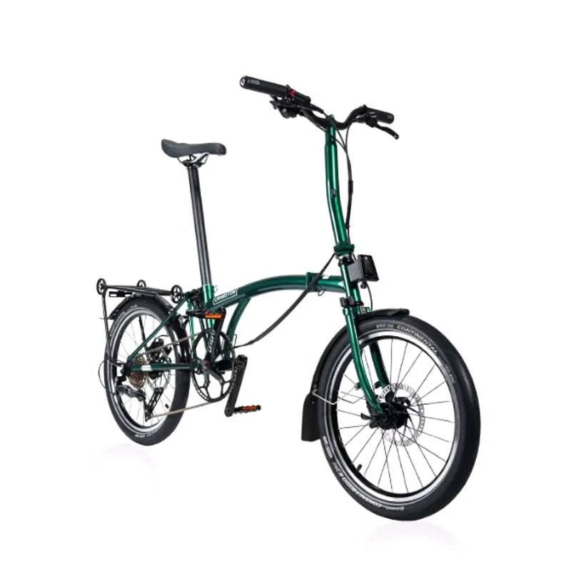 AliExpress NONE CRANTON D10 20Inch Folding Bike /9-Speed Three Folding Bicycle / Front/Rear Hydraulic Disc Brakes