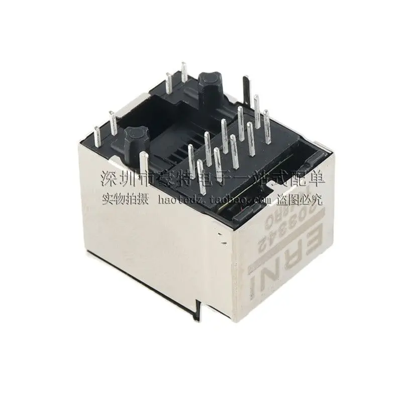203342 RJ45 Ethernet network interface socket connector with light strip filter price please consult