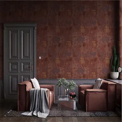 Papel De Parede Retro Industrial Style Mottled Rust Red Bronze Dining Bar American Living Room Bedroom Background Wallpaper