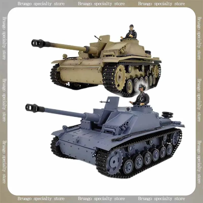 

Henglong 3868 Large-Scale Remote Control Tank Toy Multifunctional Battle Simulation Mortar RC Tank for Competitive Play Gift