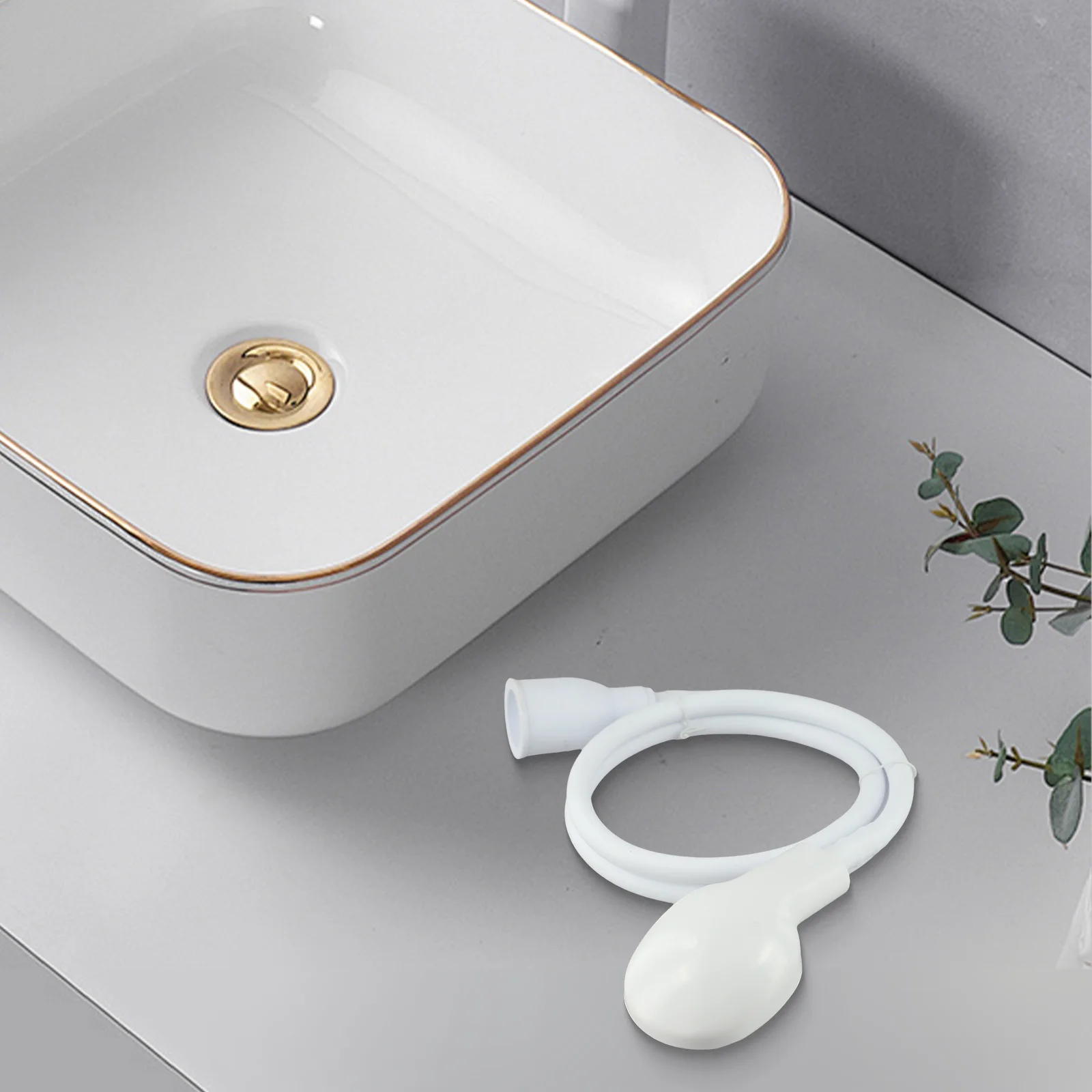 

High Quality Shower Head Quick Tap Shampoo Shower Shampooing Simple White Accessory Faucet Shower Pet Flexible