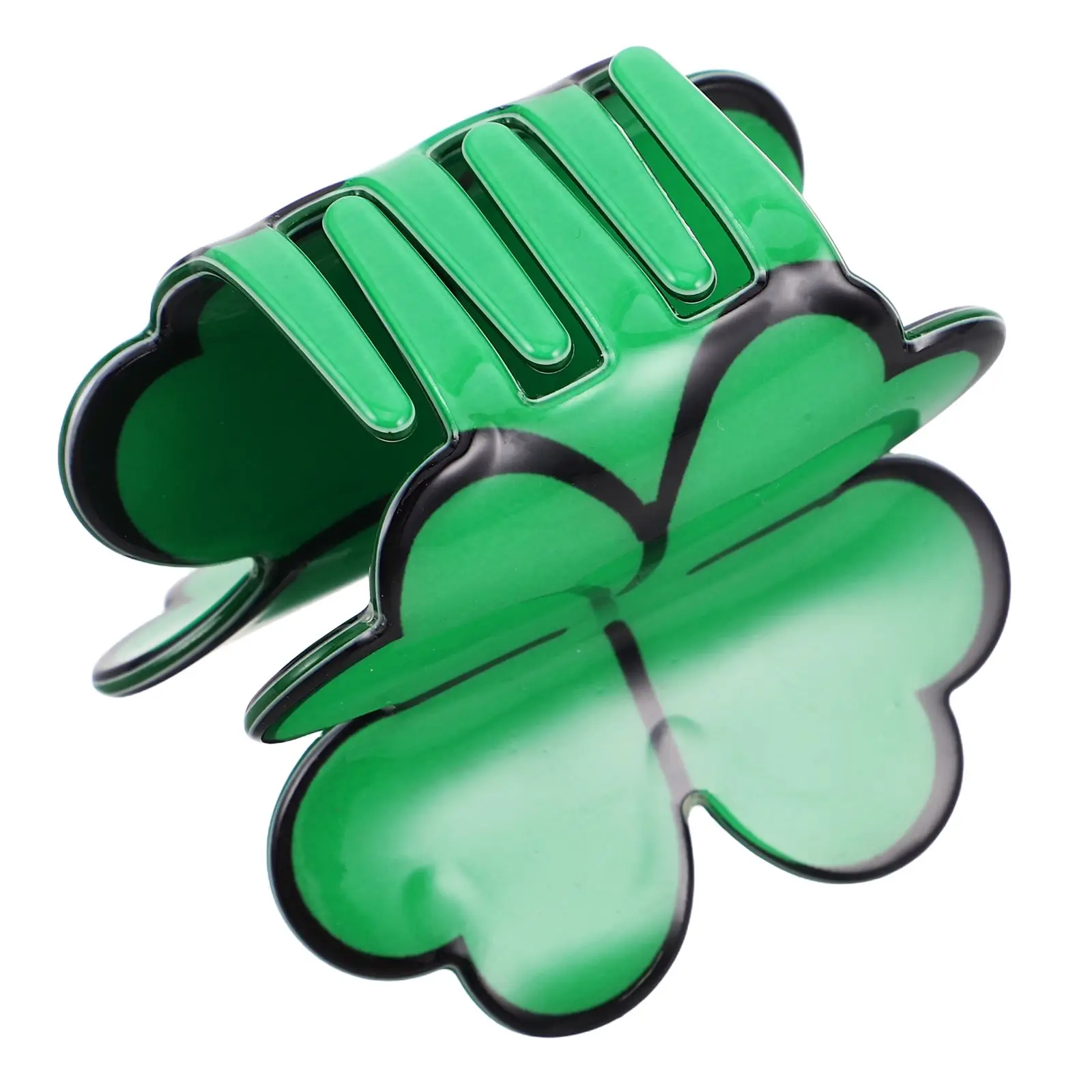 

1 Irish Fresh Hairpin Clip Hold PVC Shamrock Accessories for Patrick's Day Hair Ornaments Festival Claw