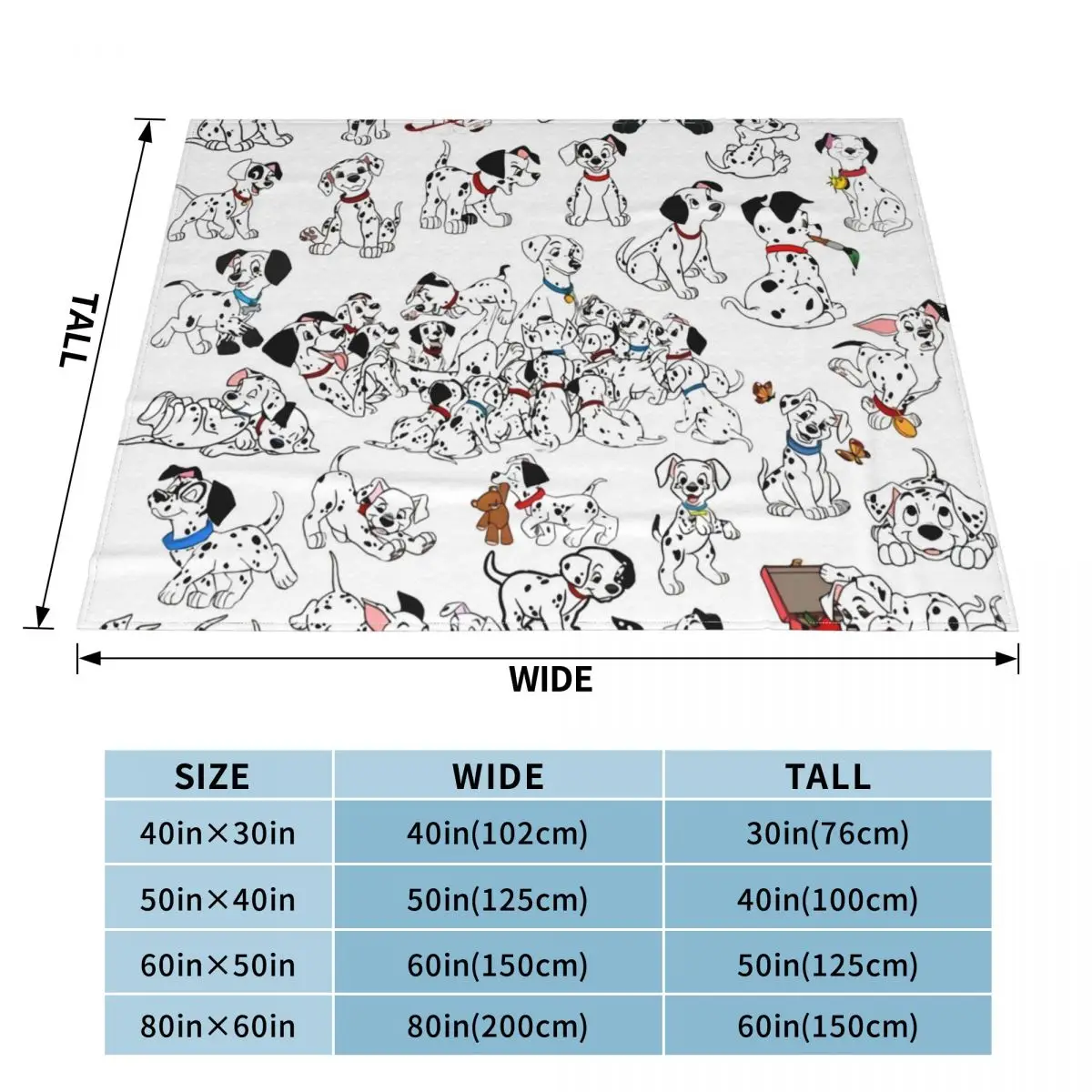 101 Dalmatians Blanket Bedspread On The Bed Soft Sofa Bed For Double Bed