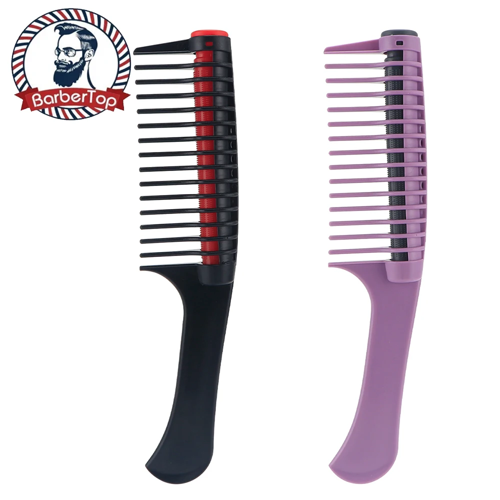 

Barbertop Hairdressing Tools Hair Dye Comb Rolling Comb Dyeing Comb Oil Baking Care Comb Rolling Comb Coloring Tool