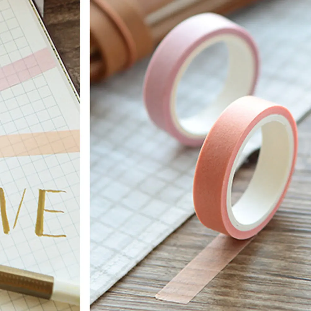 

10 Rolls Colored Tape Cherry Blossom Washi Paper Decoration DIY Craft Gift Wrapping Photo Album Packaging