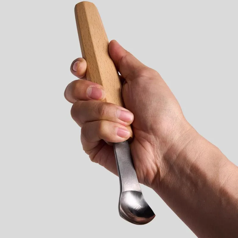 

Инструмент для резьбы по ложке с изогнутым лезвием из высокоуглеродистой стали - долото для резьбы по дереву