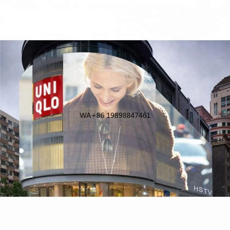 

HD Transparent LED Mesh Curtain Screen for Building P10.41mm Outdoor LED Advertising Display