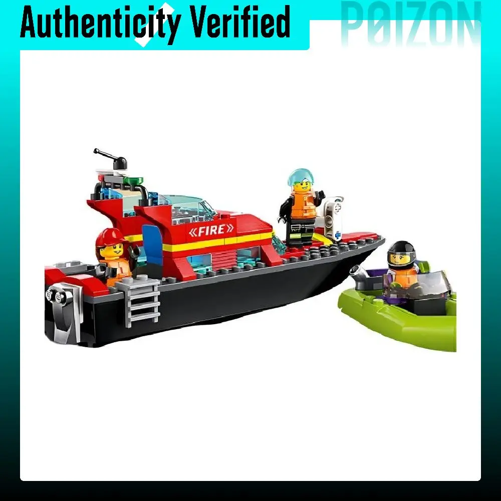 LEGO City Fire Rescue Boat Building Blocks 144pcs 60373 60373-1