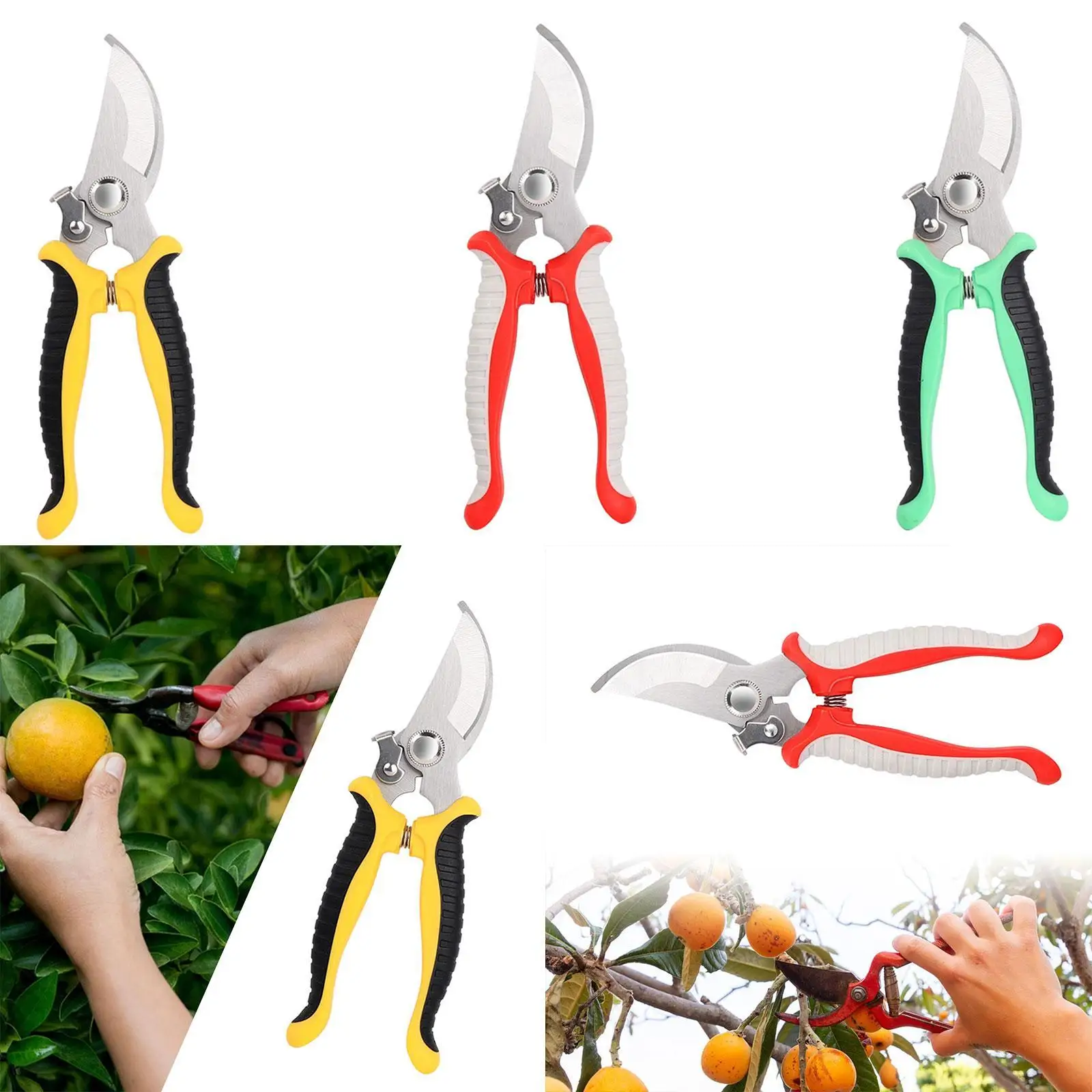 

Pruning Shear Portable Heavy Duty Professional Multipurpose Tree Clippers Premium Manual for Garden Yard Lawn Orchard Farm