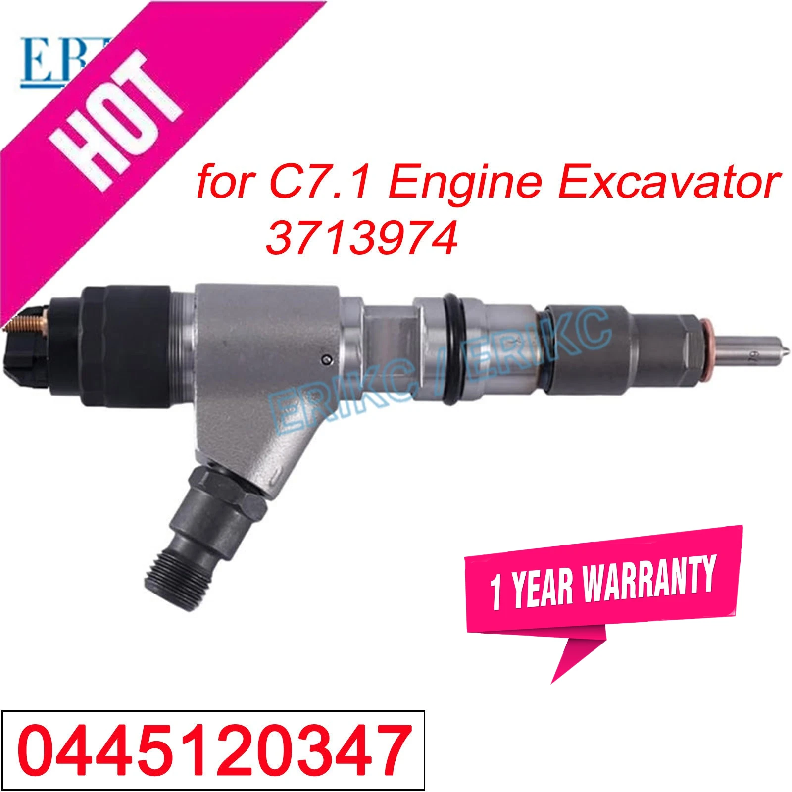 0445120347 Common Rail Injector 371-3974 0 445 120 347 Sprayer  for Caterpillar CAT C7.1 Engine 320D2 Excavator 3713974