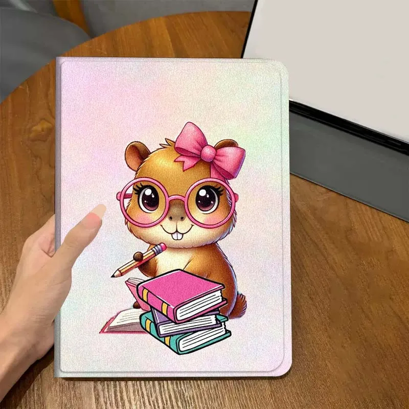 

Capybara Colorful Cartoon For Vivo IQOO Pad Pad2 Pad3 Pad5 Air SE Pro 11 11.5 12.1 12.3 13 inch Foldable Cover Tablet Case
