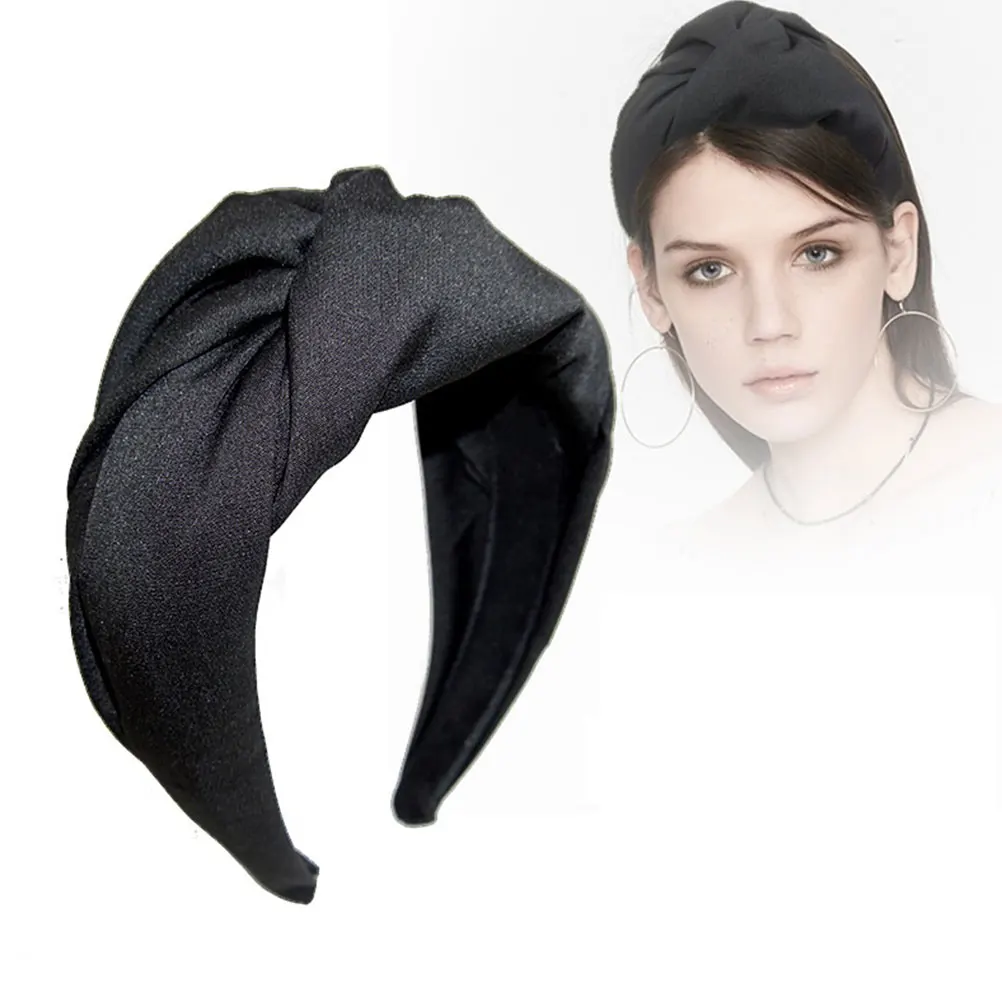 

Women Cloth Elegant Design Long Lasting Accessories Hairstyle Tool Beautiful Decor Woman Wide Headband Cloth Fashion Hoop Wide