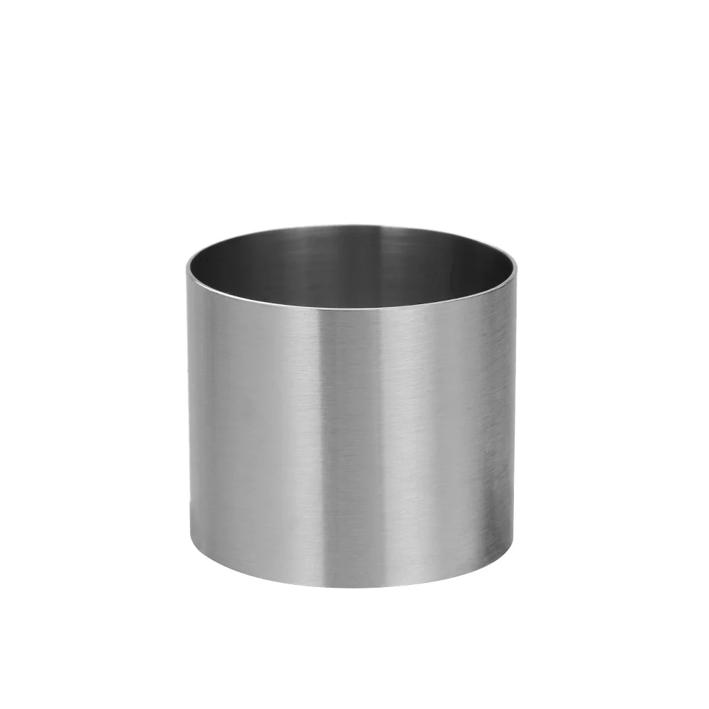 حلقة موس مستديرة صغيرة ، فولاذ مقاوم للصدأ ، أواني خبز فضّية ، قالب كيك ، قالب تزيين ، أداة معجنات ذاتية الصنع ، 5 ، 6 ، 8 قطر ، جديد ، 1 * * #4