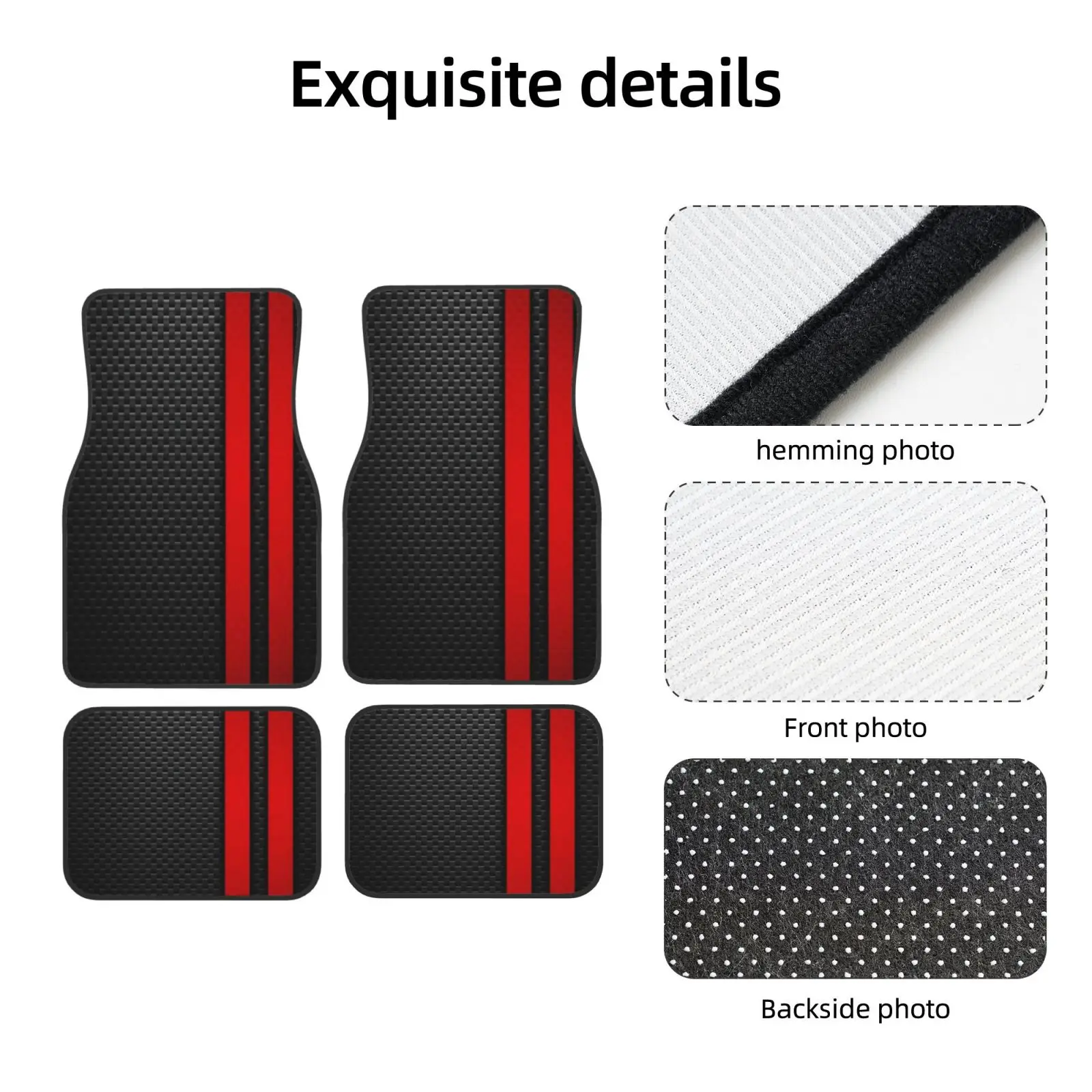 1pc Animal Skeleton Crown Checkered Cartoon Striped Universal Car Floor Mat, Ideal For Decorating Your Vehicle'S Interior. This