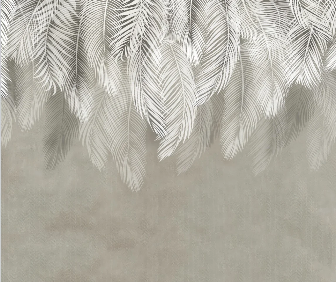 

Custom size wallpaper photo Nordic hand painted banana leaves TV background walls living room bedroom mural 3d wallpaper