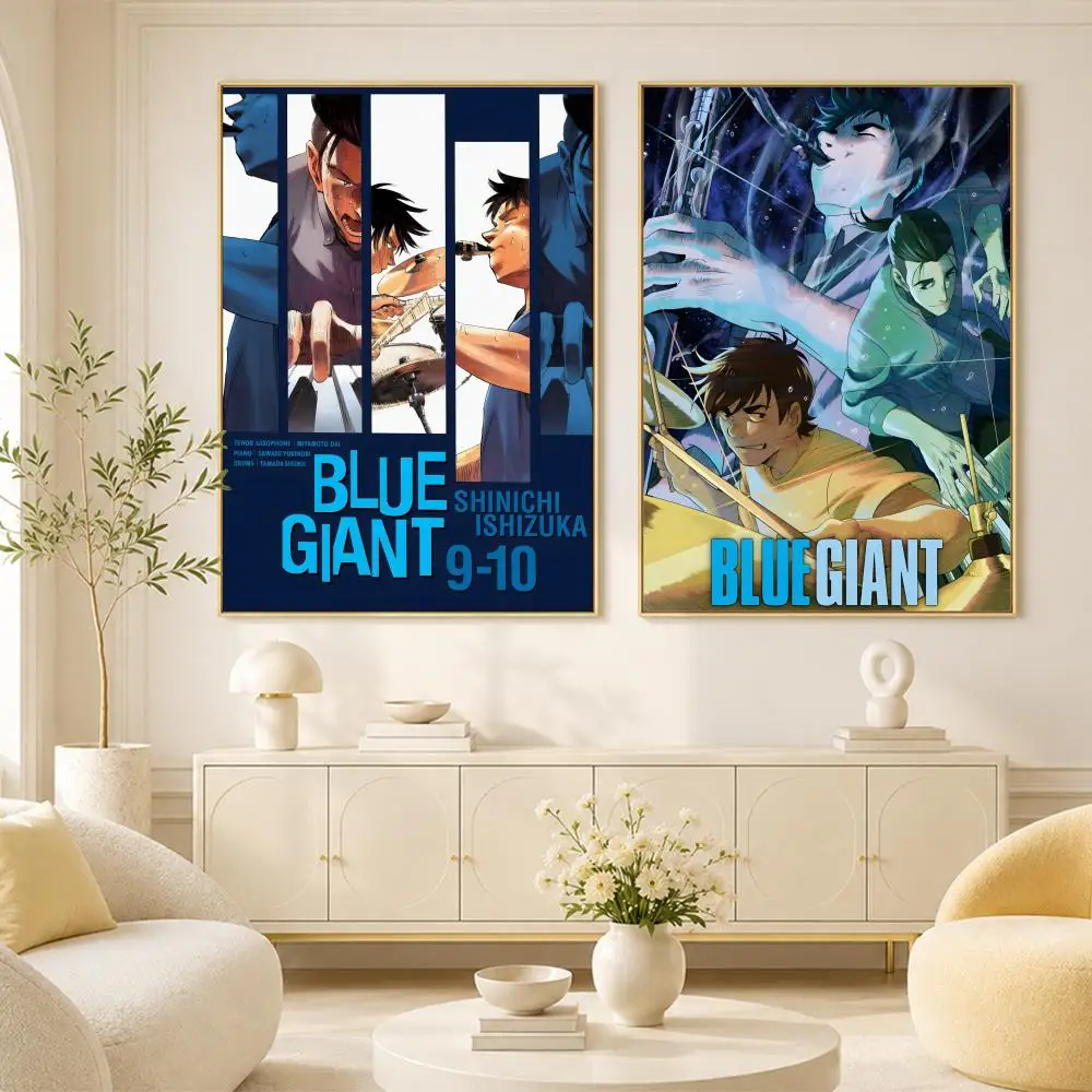 Anime B-BLUE G-GIANT Poster Room Home Decoration Interior Wall Art Printing Garage Posters Gift