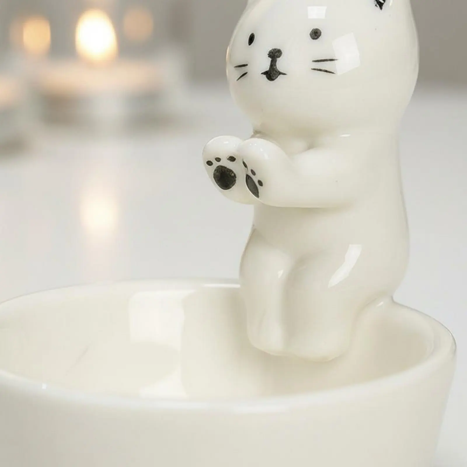 Creature Figurine Candle Holder Double Use Cartoon Creature Tealight Holder House Decoration for Bedroom, Living Room