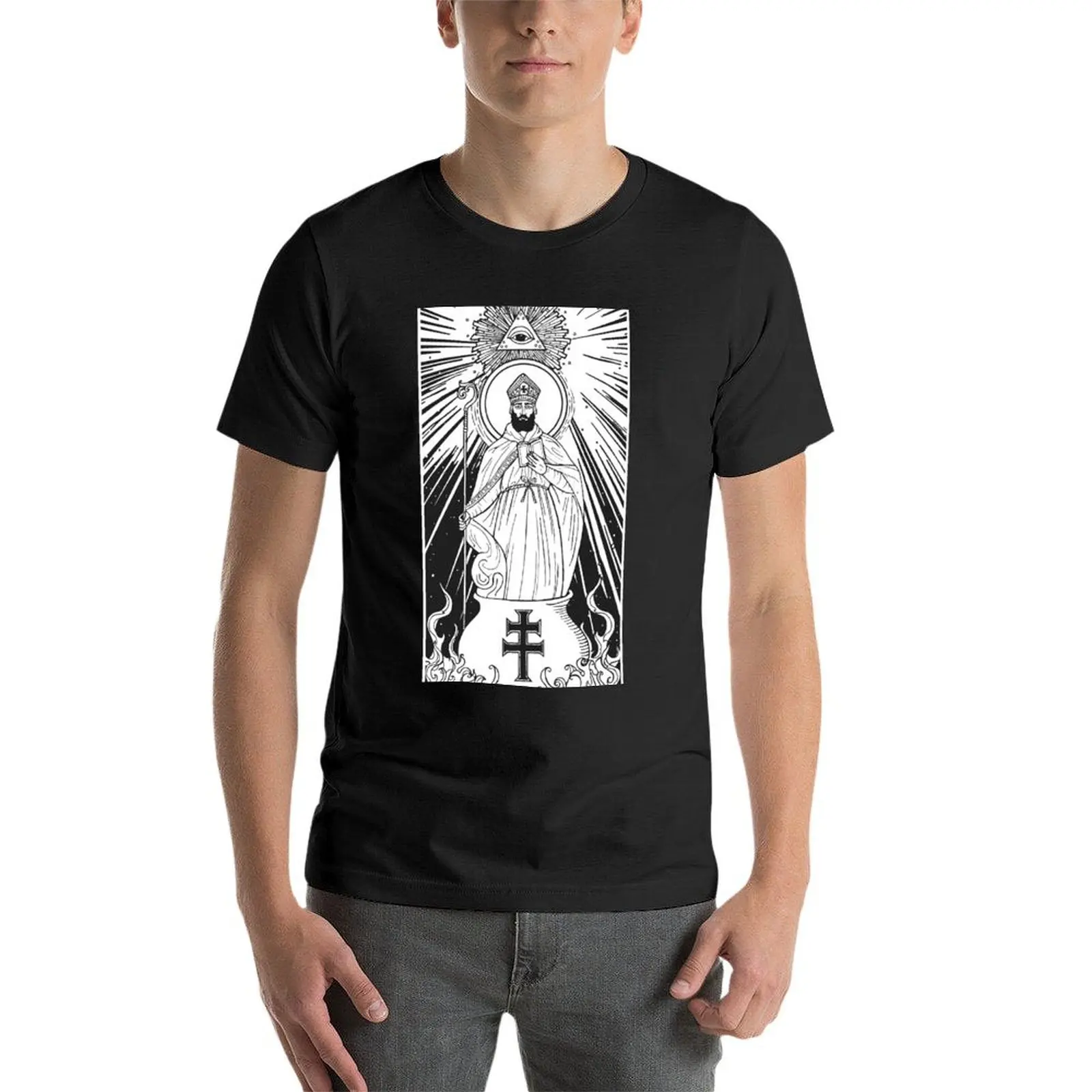 Saint Cyprian 2 T-Shirt korean fashion summer top sports fans mens clothes image 4