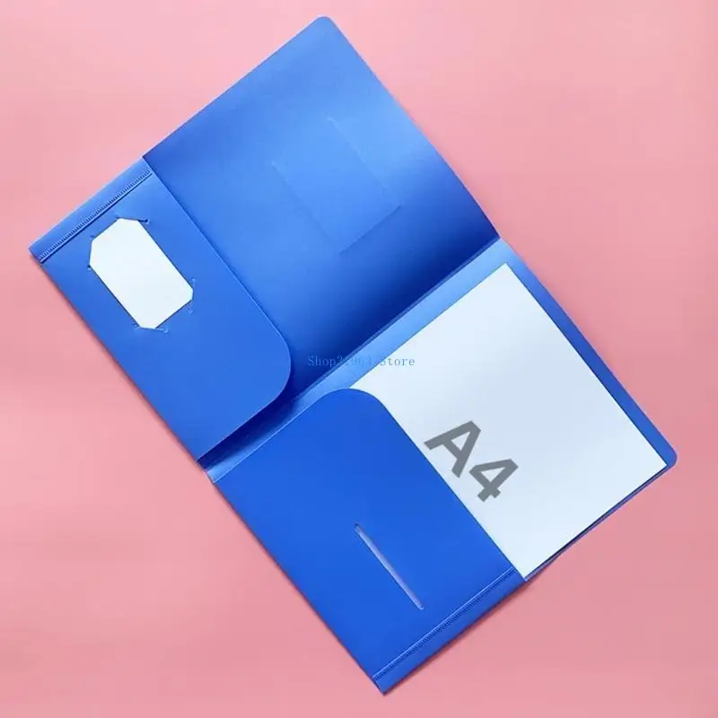 L4MA 2Pieces thư mục túi thư mục giấy có cửa sổ nhãn rõ ràng, thư mục tệp văn phòng cho tài liệu tập tin lưu trữ