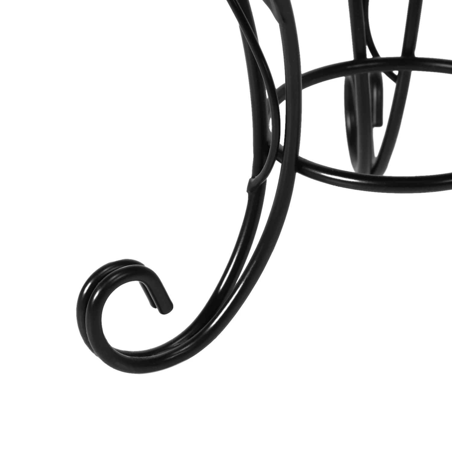 CYCLI-European Style Simple Mini Flower Stand Flower Pot Flower Shelf Iron Stand + Iron Plate For Desktop Balcony