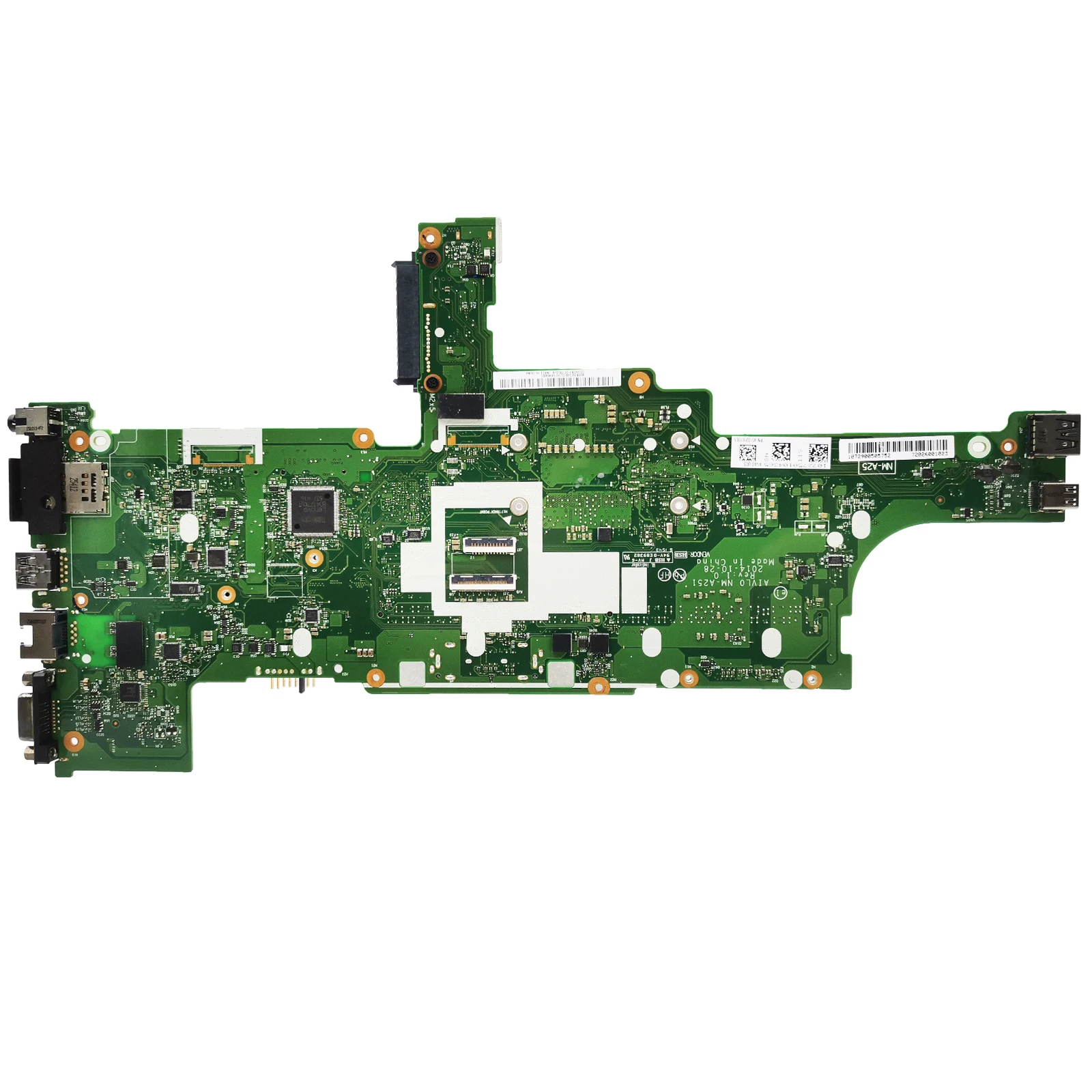 Motherboard para Lenovo Thinkpad T450, NM-A251, Mainboard com I5-4300U, I5-5200U, CPU, 00HN525, Teste de Trabalho