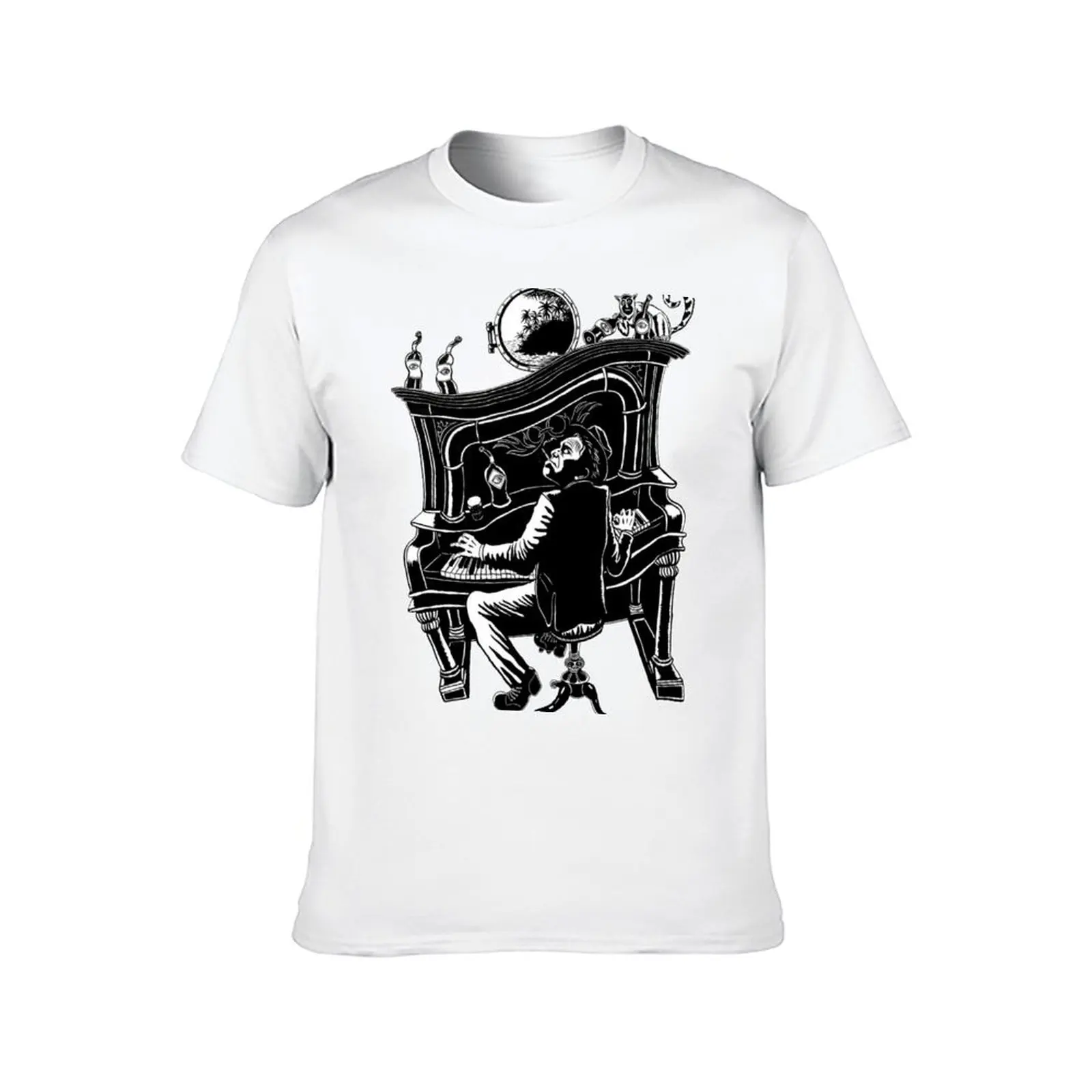 Tom-Waits-The-Piano-Has-Been- T-Shirt man t shirt heavy cotton man t shirt summer T-Shirt