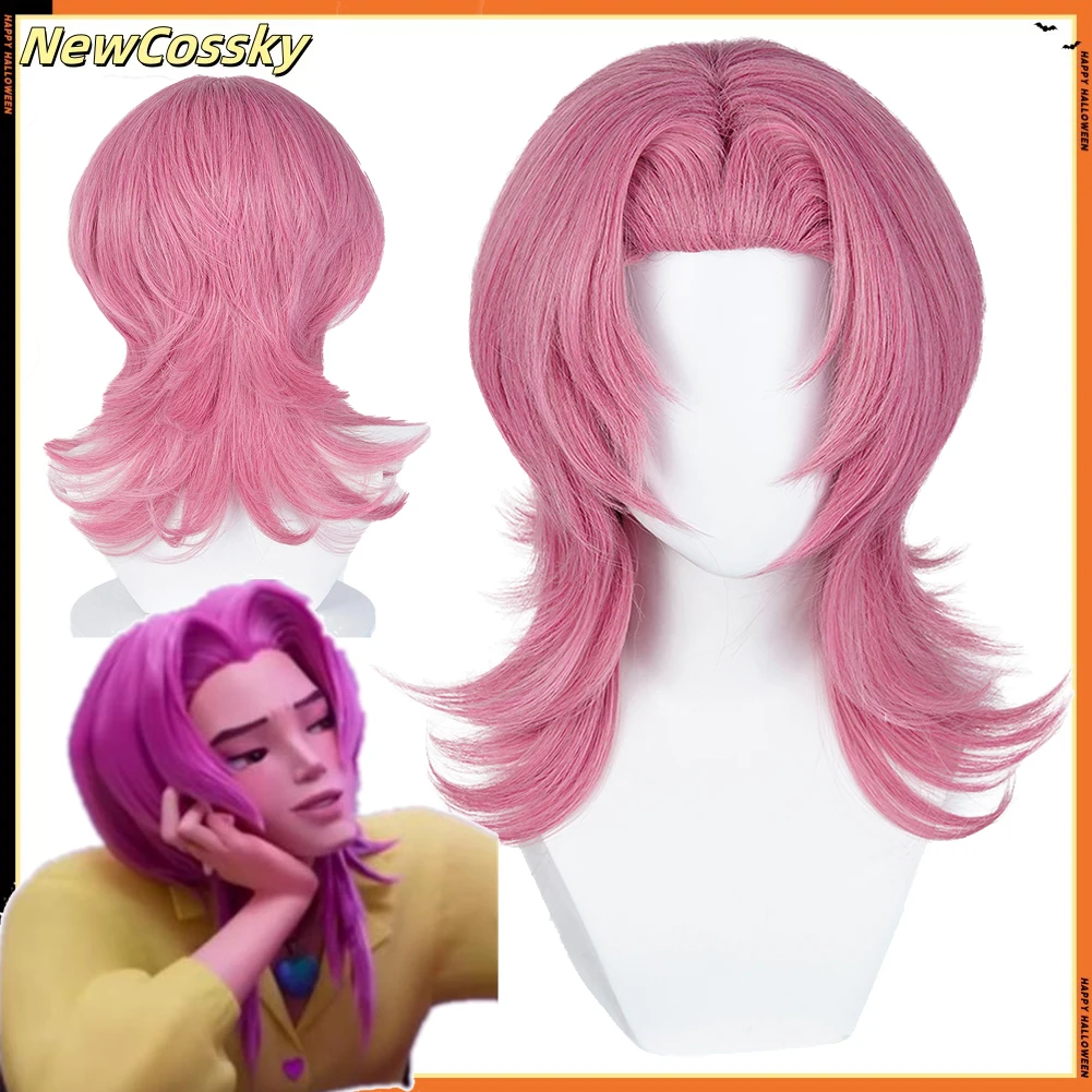 

Взрослый романтический парик Охотники на демонов, косплей, термостойкие синтетические волосы Saja для мальчиков, головные уборы для ролевых игр, Хэллоуин, карнавал, реквизит для вечеринки