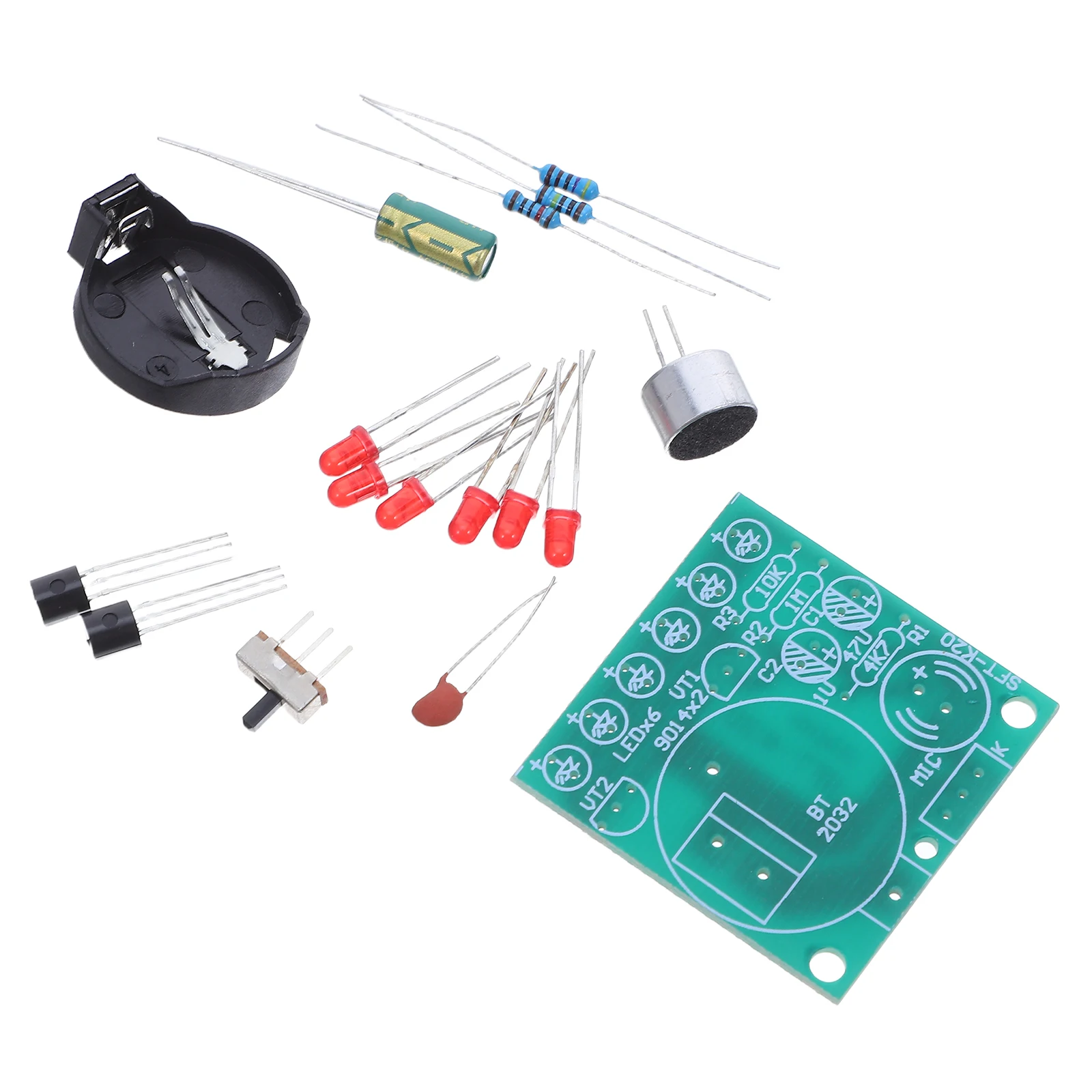 

Voice-Controlled Metronome Kit Interactive LED DIY Electronic Project for Soldering Practice Educational Board