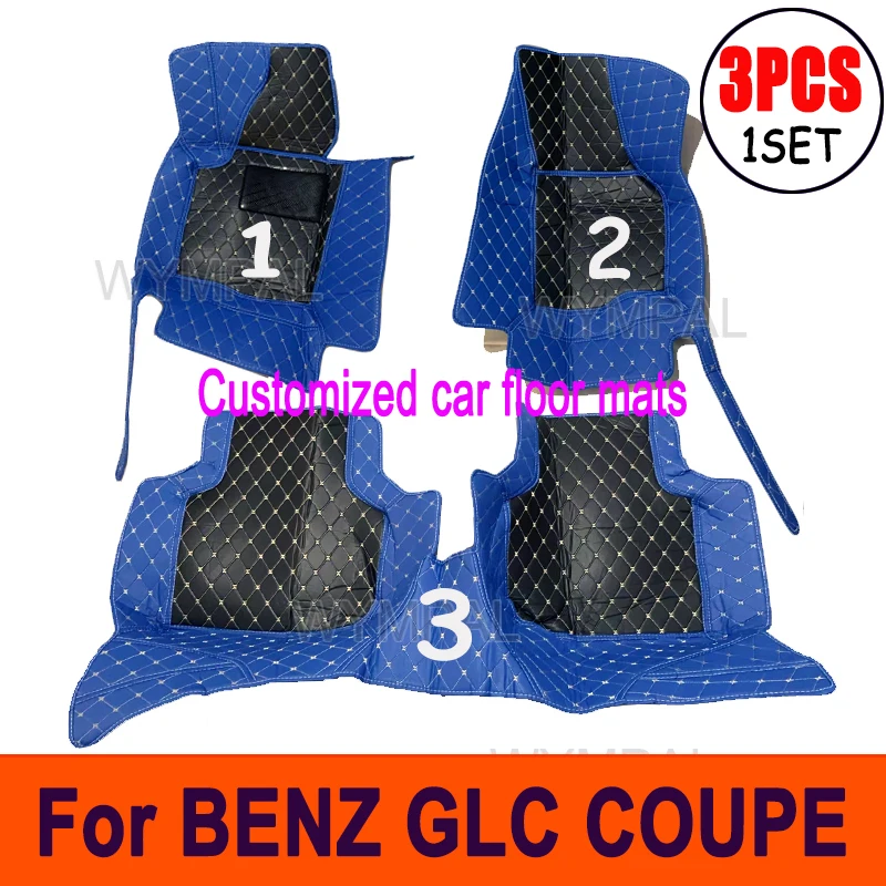 

Car floor mats for BENZ GLC COUPE SUV X253 C253 2017 2018 2019 2020 Custom auto foot Pads automobile carpet cover