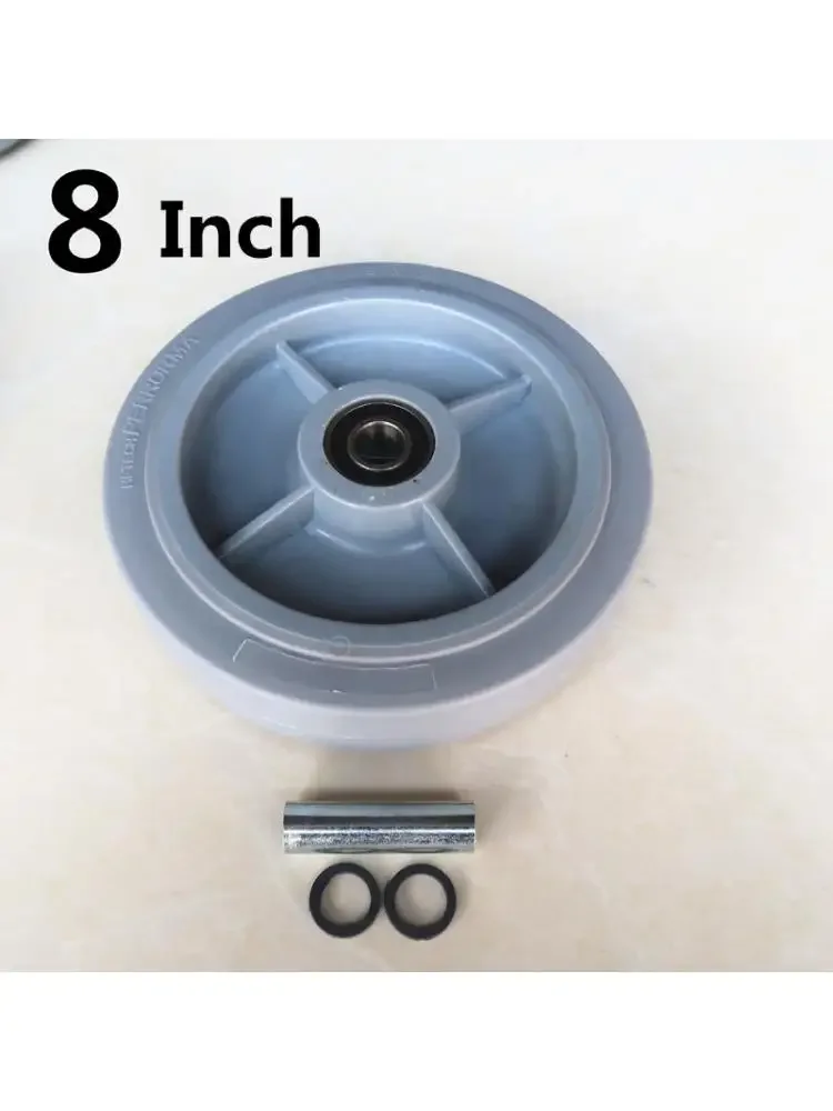 

1 Pc 8 Inch Single Wheel TPR Heavy Caster Piece Wear Resistant Trolley Bearing inner diameter 15mm