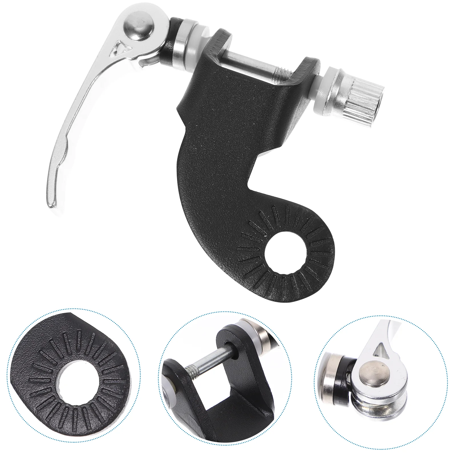 

Universal Bike Trailer Coupler Steel Linker Trailer Hitch Adapter Mount Attachment with 2pcs Quick Release Rod (Black)