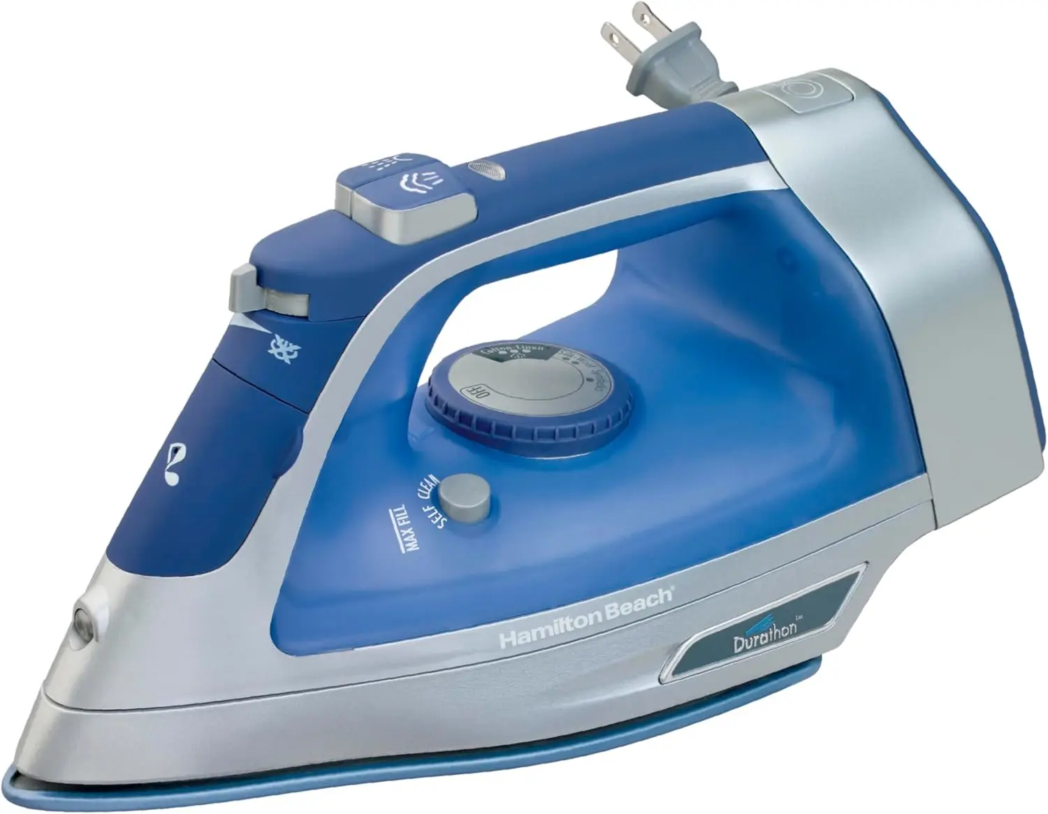 Steam Iron & Vertical Steamer for Clothes with Scratch-resistant