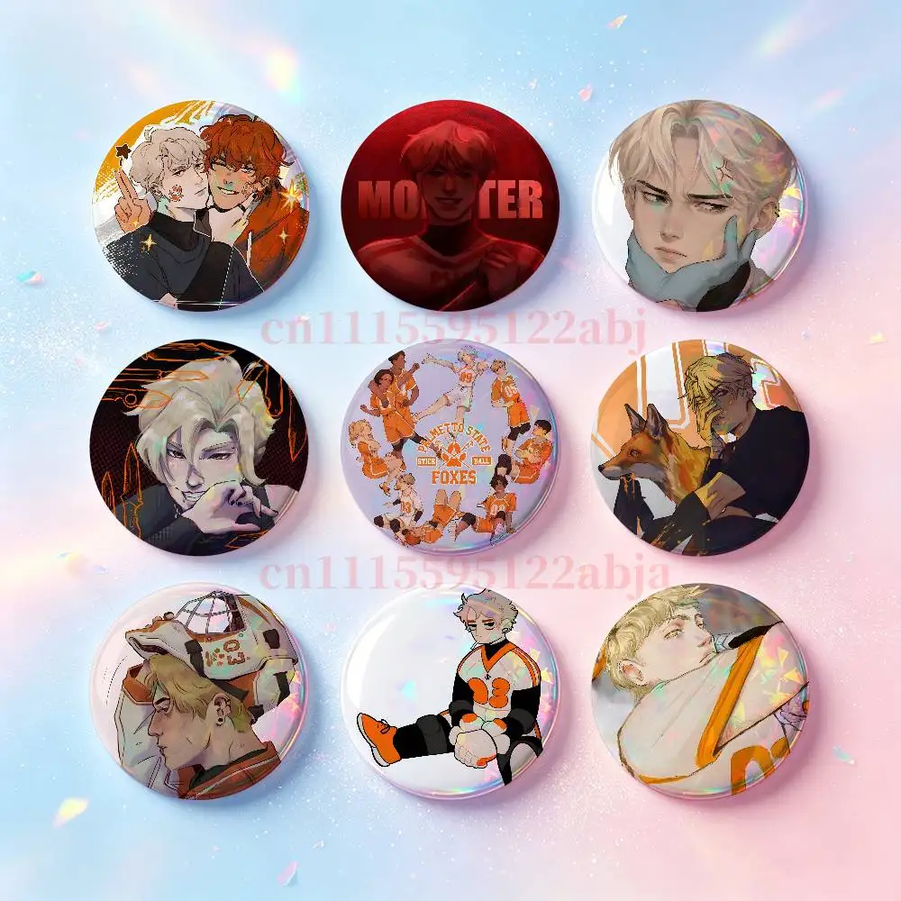 Andrew Minyard  The Foxhole Court Badges 25 32 44 58 75 mm Round Customizable Wholesale Fan goods Self-made fan freebies