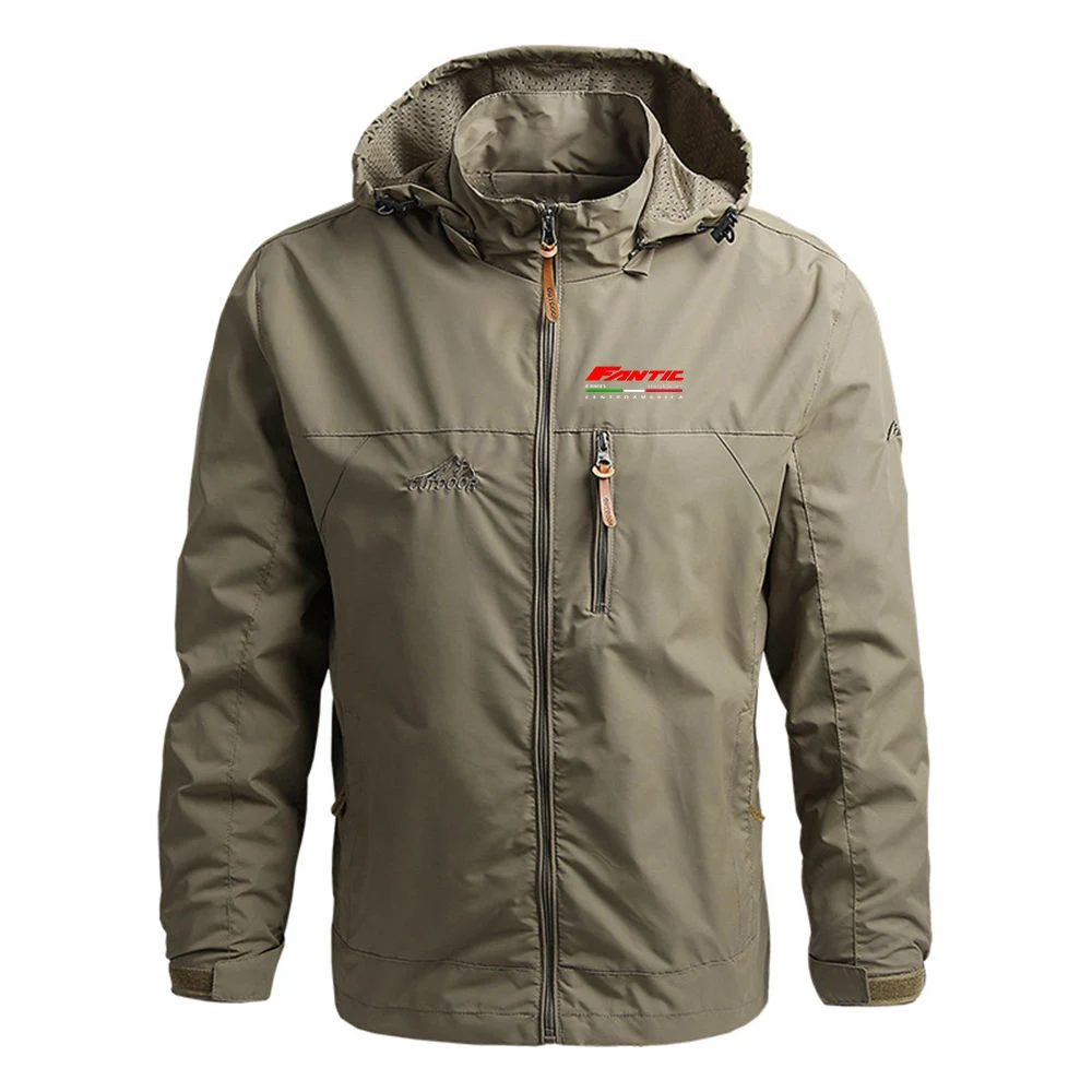 Men's Fantic Motor Logo Print 2026 Spring And Autumn Double-layer Zipper Hoodie Fashionable Jacket Mew Sports Coat Jacket view 3