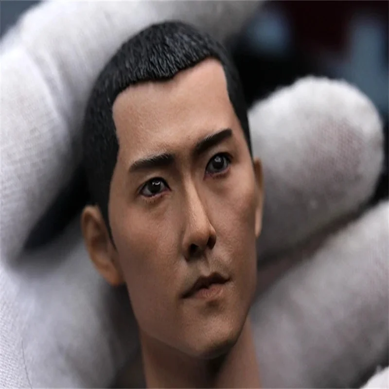 1/6 Male Soldier Asian Star Like Yang Yang Head Carving High Quality Model Toy Fit 12'' Action Figure Body In Stock Collectible