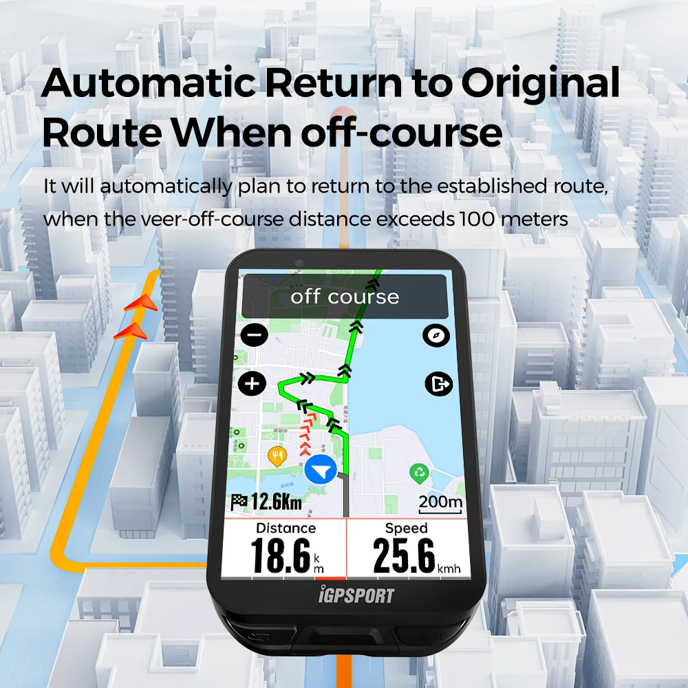 IGPSPORT iGS800-ordenador de bicicleta con pantalla táctil, GPS profesional, mapa de ordenador para ciclismo, navegación WiFi ANT + 50H de duración