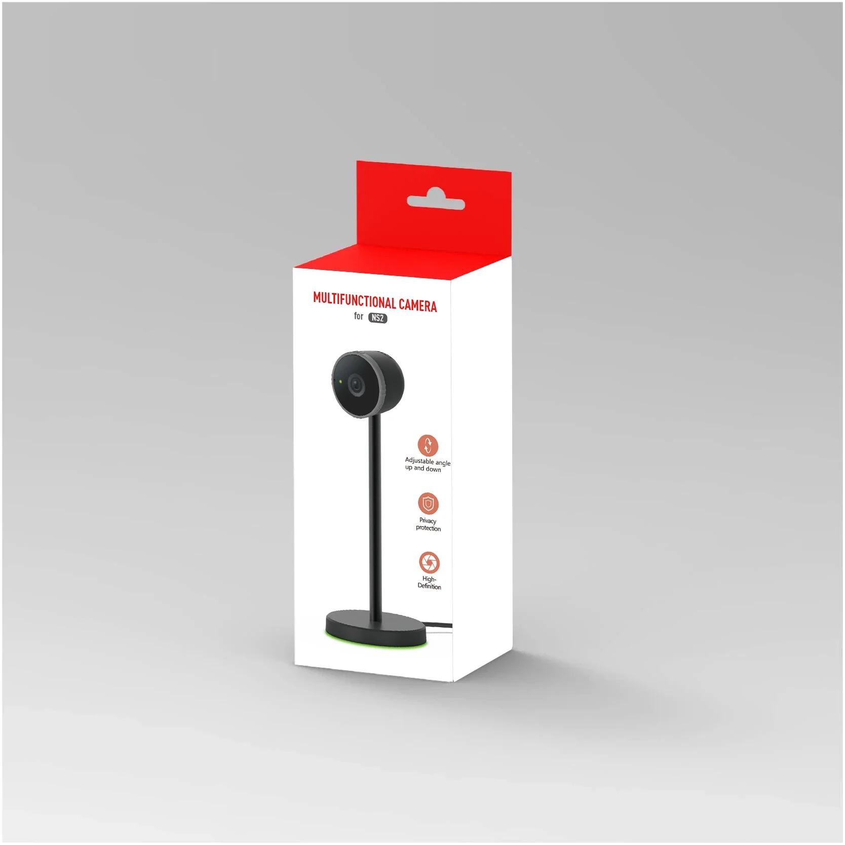 GP-388 Per la fotocamera Switch2 Host di generazione NS2 Obiettivo grandangolare per chat video 1080P con luce ambientale con foro di dissipazione del calore
