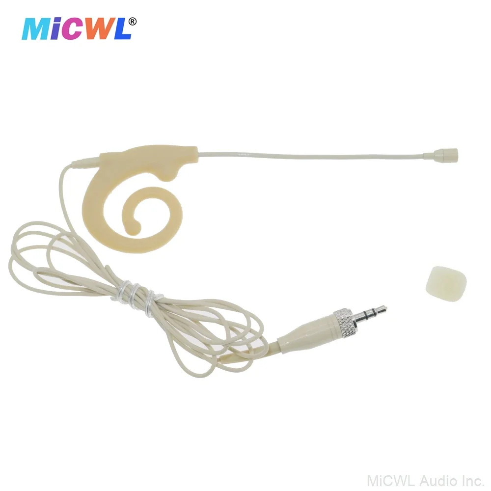 المهنية HM680 الأذن تسليم الحلزون ميكروفون سماعة الرأس ل Sennheiser G2 G3 G4 Bodypack 3.5 مللي متر مقبس استريو مريح لينة