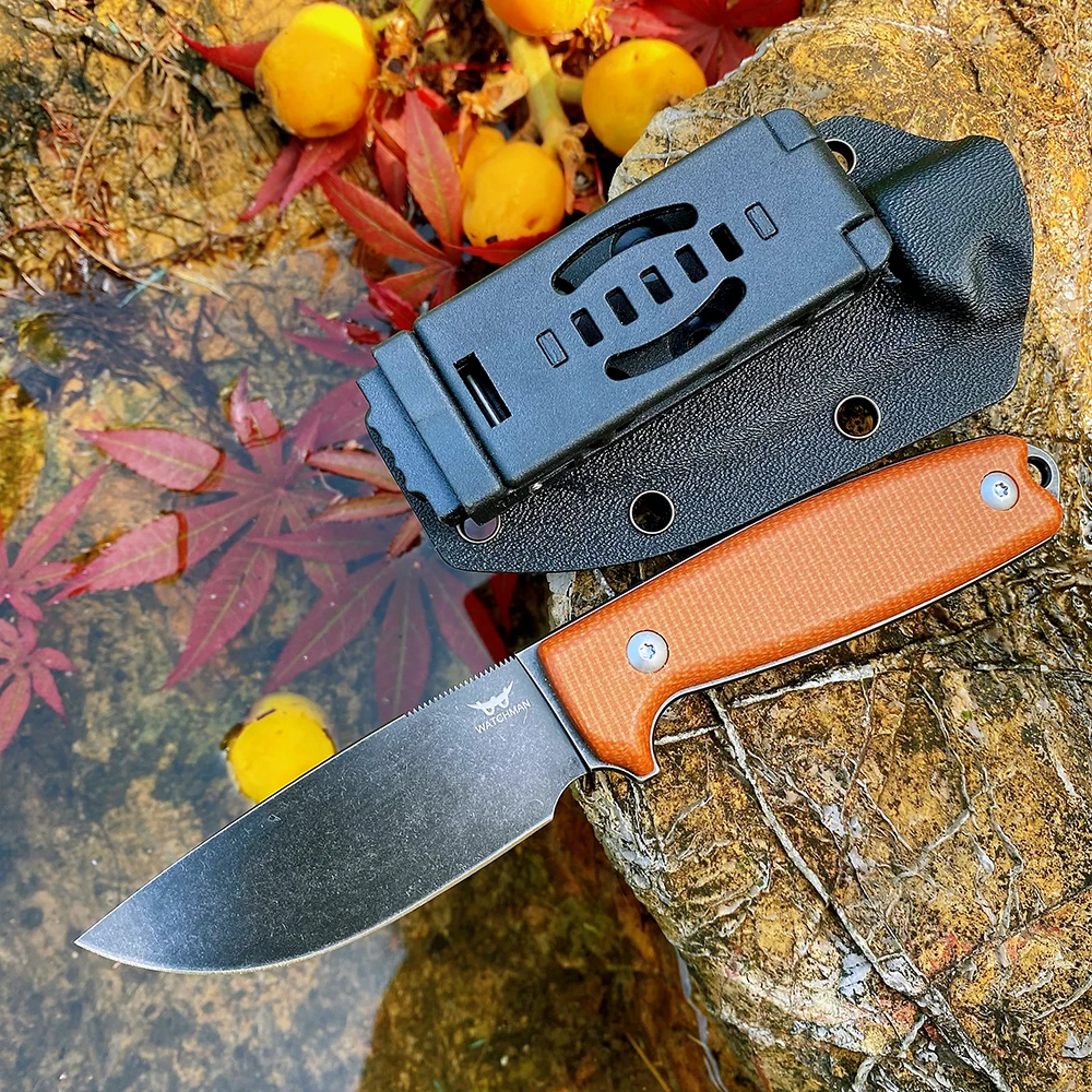 WF222 Fixed Blade Bushcraft Knife Full tang Hunting Straight Knives Camping tactical Survival Knife Tool